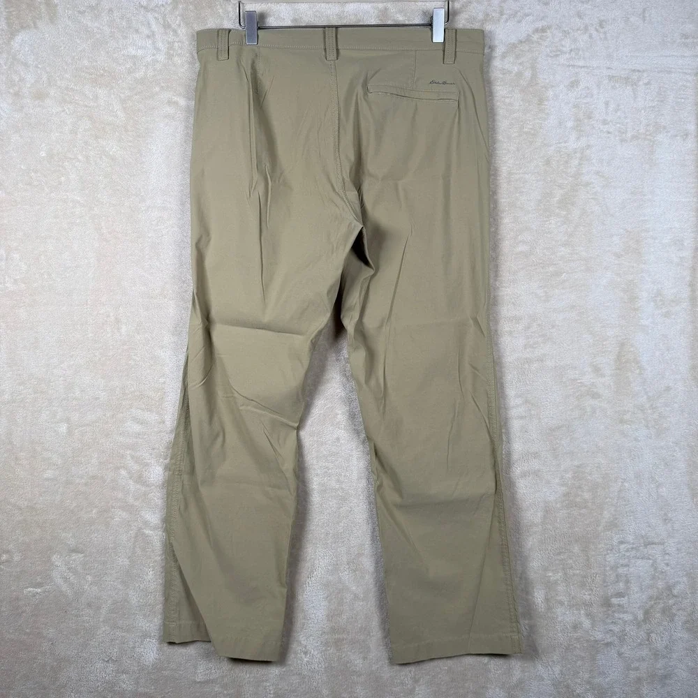 Eddie Bauer Mens 33x30‎ Khaki Beige Adventure Travel Hiking Pants Outdoor